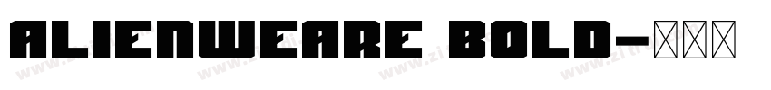 Alienweare Bold字体转换